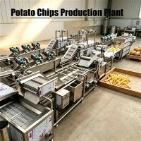 Planta de produção de batatas fritas